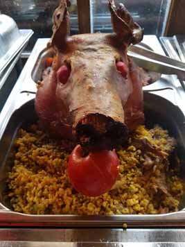 Sapo Rey all you can eat buffet Trachten Kolumbien